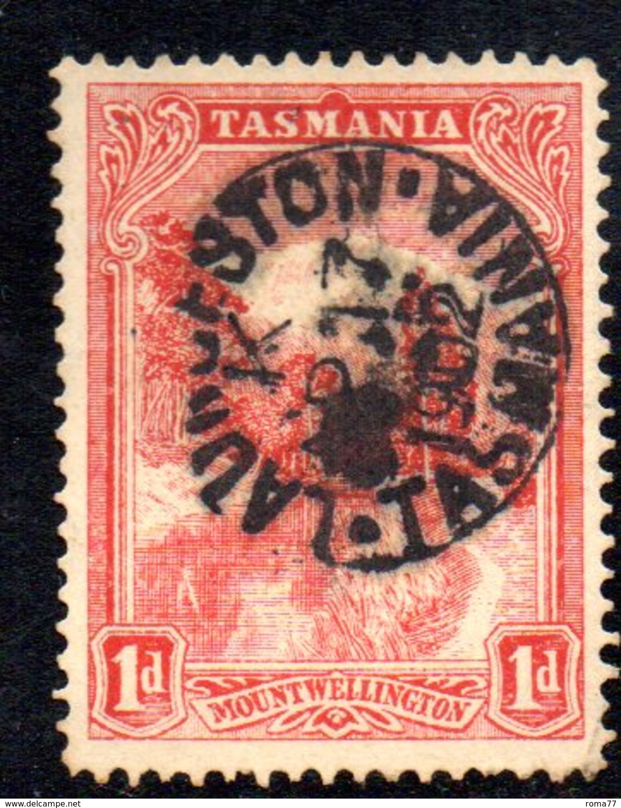 Xp2166 - TASMANIA 1 Pence Wmk V On Crown Used - Used Stamps