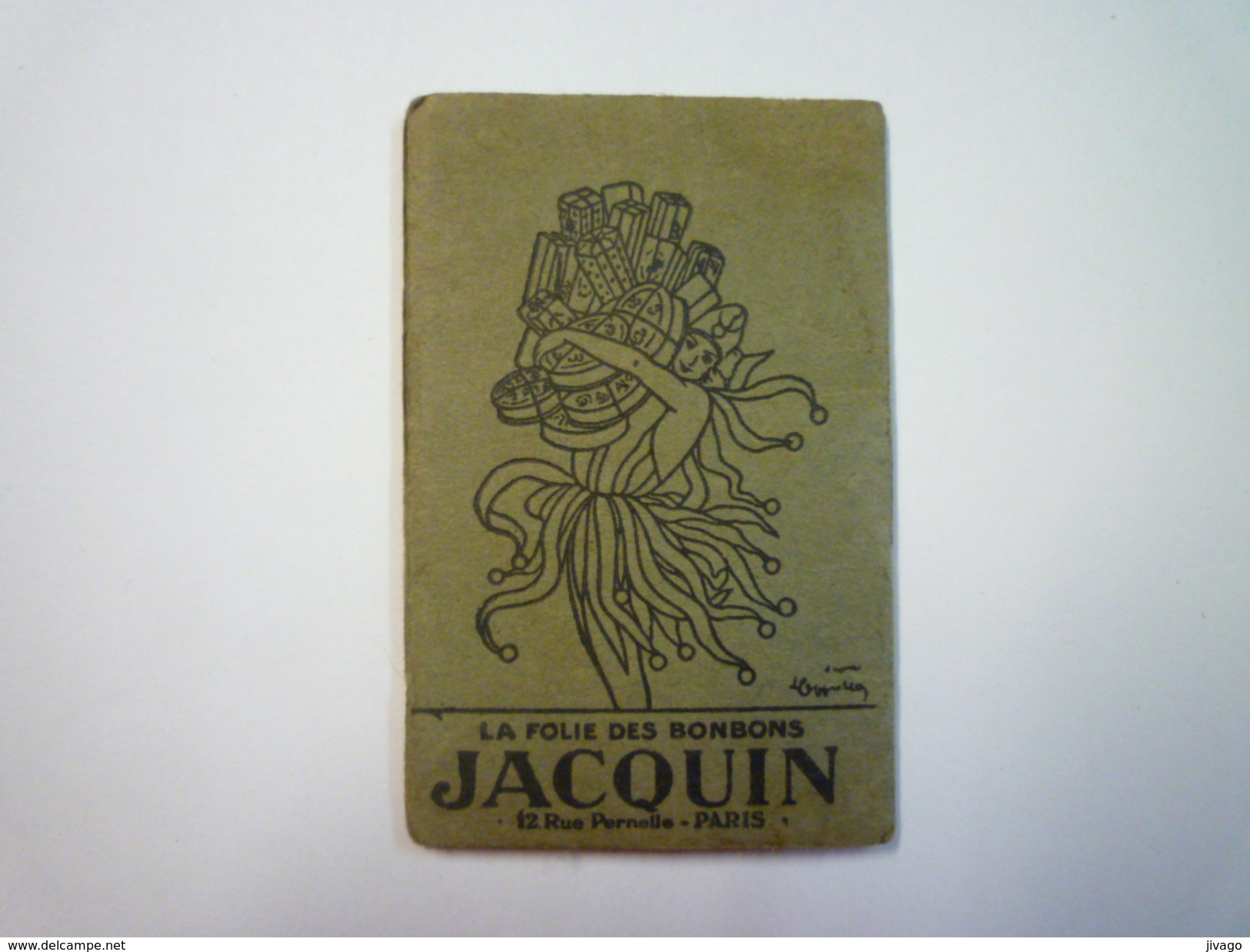 Joli  PETIT CALENDRIER  PUB  " JACQUIN "   1927    (format 5 X 7,7cm) - Petit Format : 1921-40
