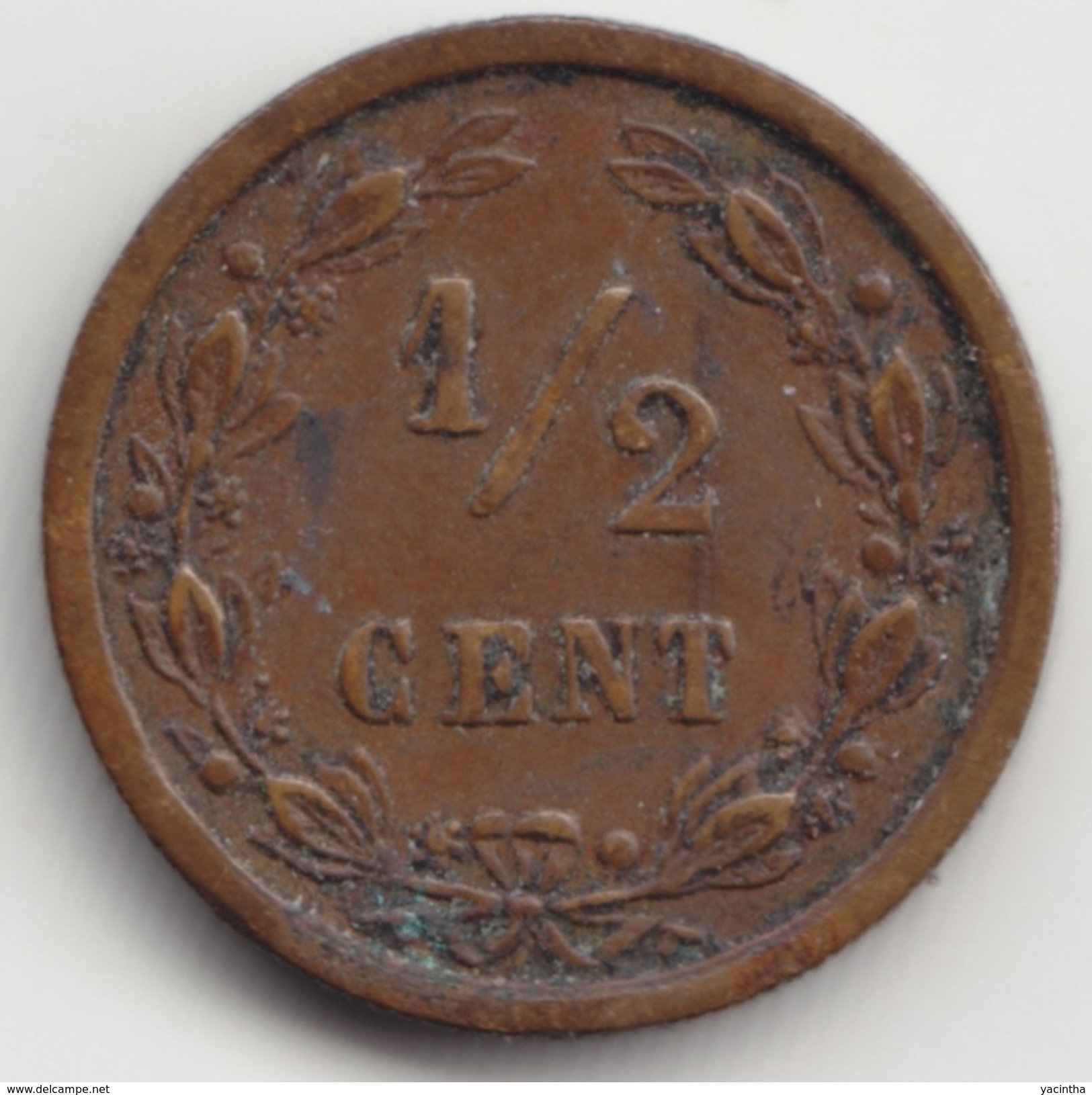 @Y@    Nederland  1/2 Cent   1901  ( 4563 ) - 0.5 Cent