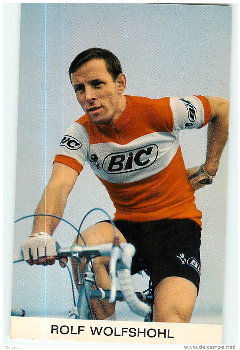 Rolf WOLFSHOHL . 2 Scans. Cyclisme. Bic - Cyclisme