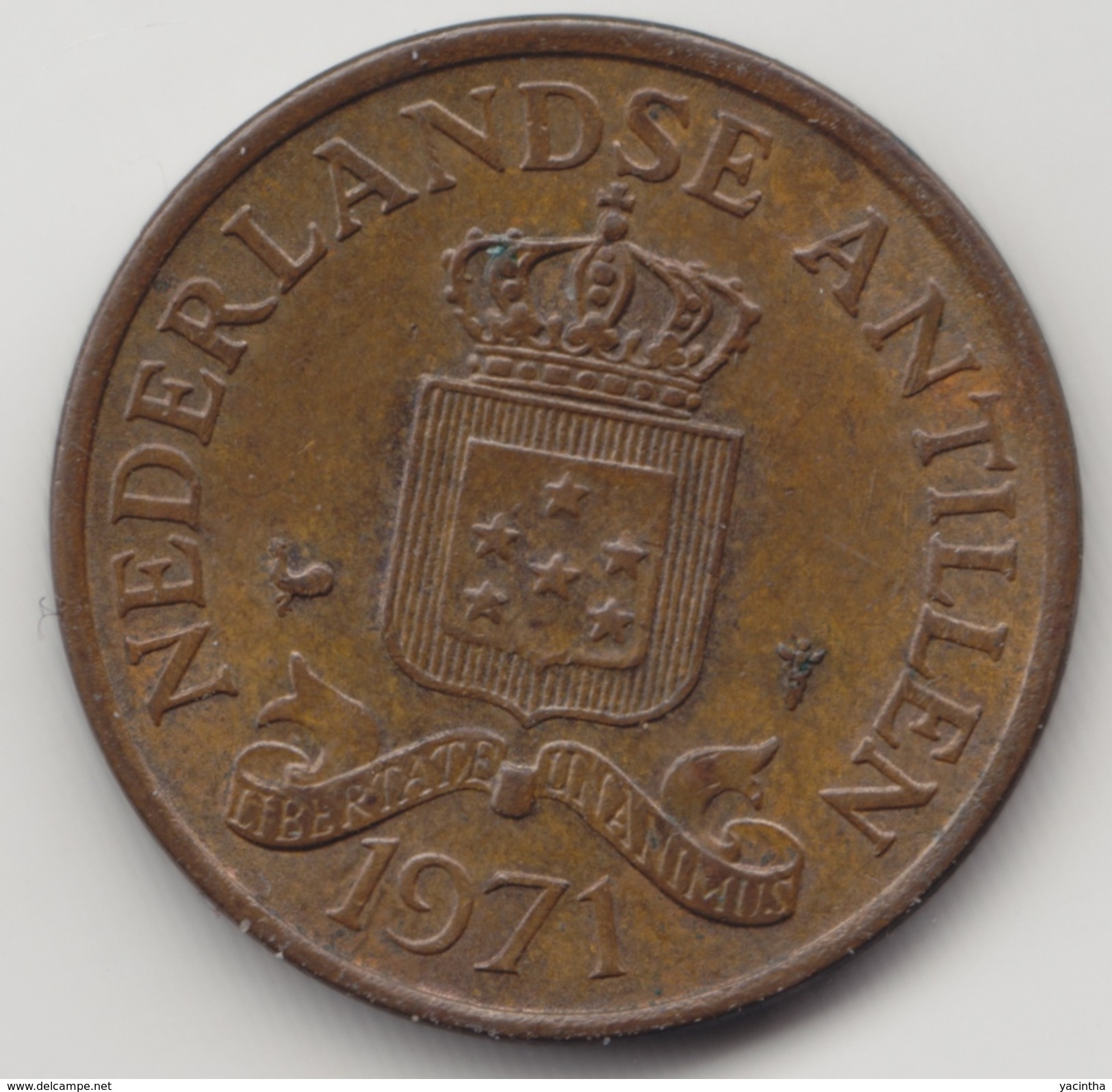 @Y@    Nederlandse Antillen   2 1/2  Cent  1971 ( 4574 ) - Antilles Néerlandaises