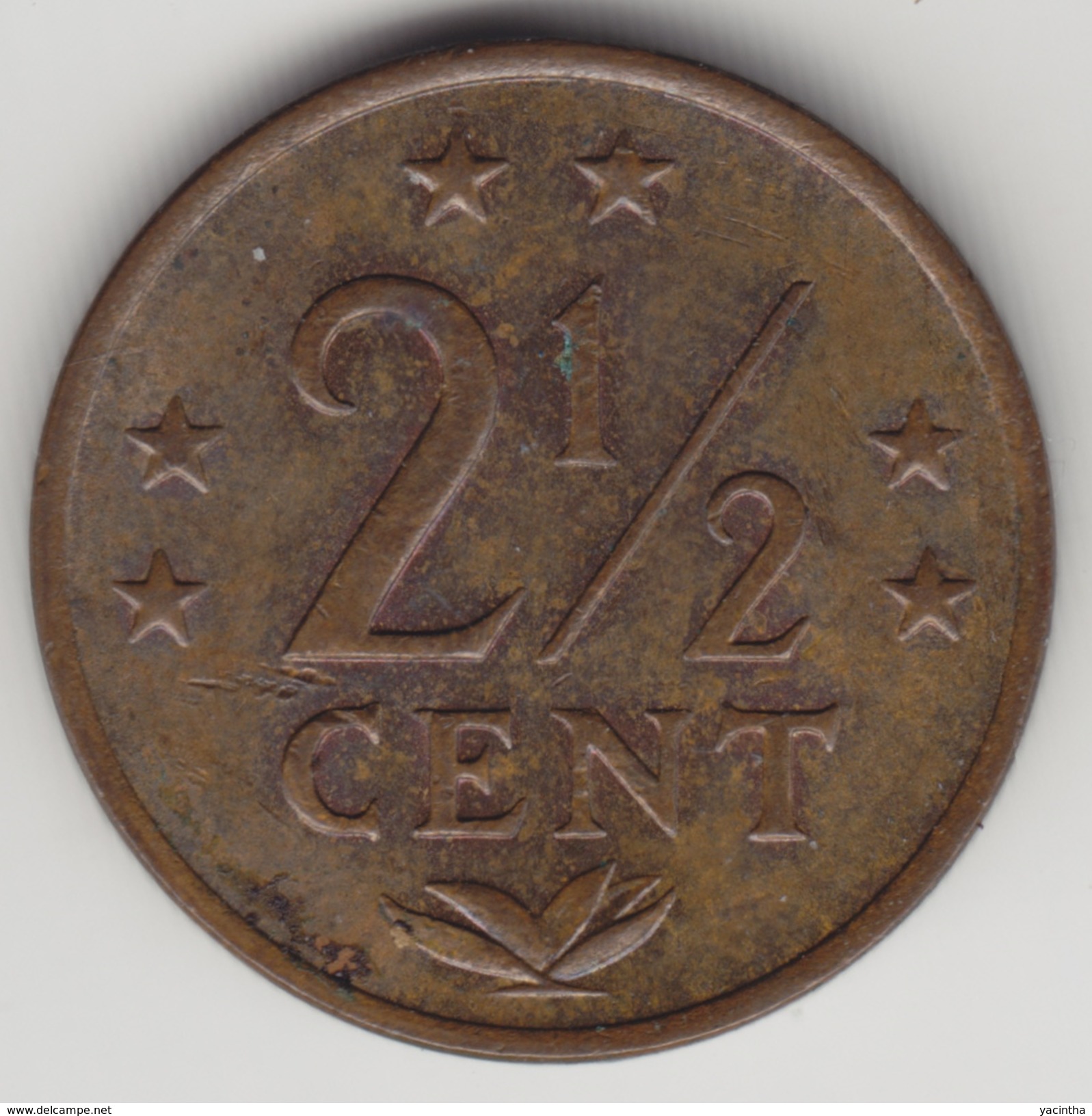 @Y@    Nederlandse Antillen   2 1/2  Cent  1971 ( 4574 ) - Antilles Néerlandaises