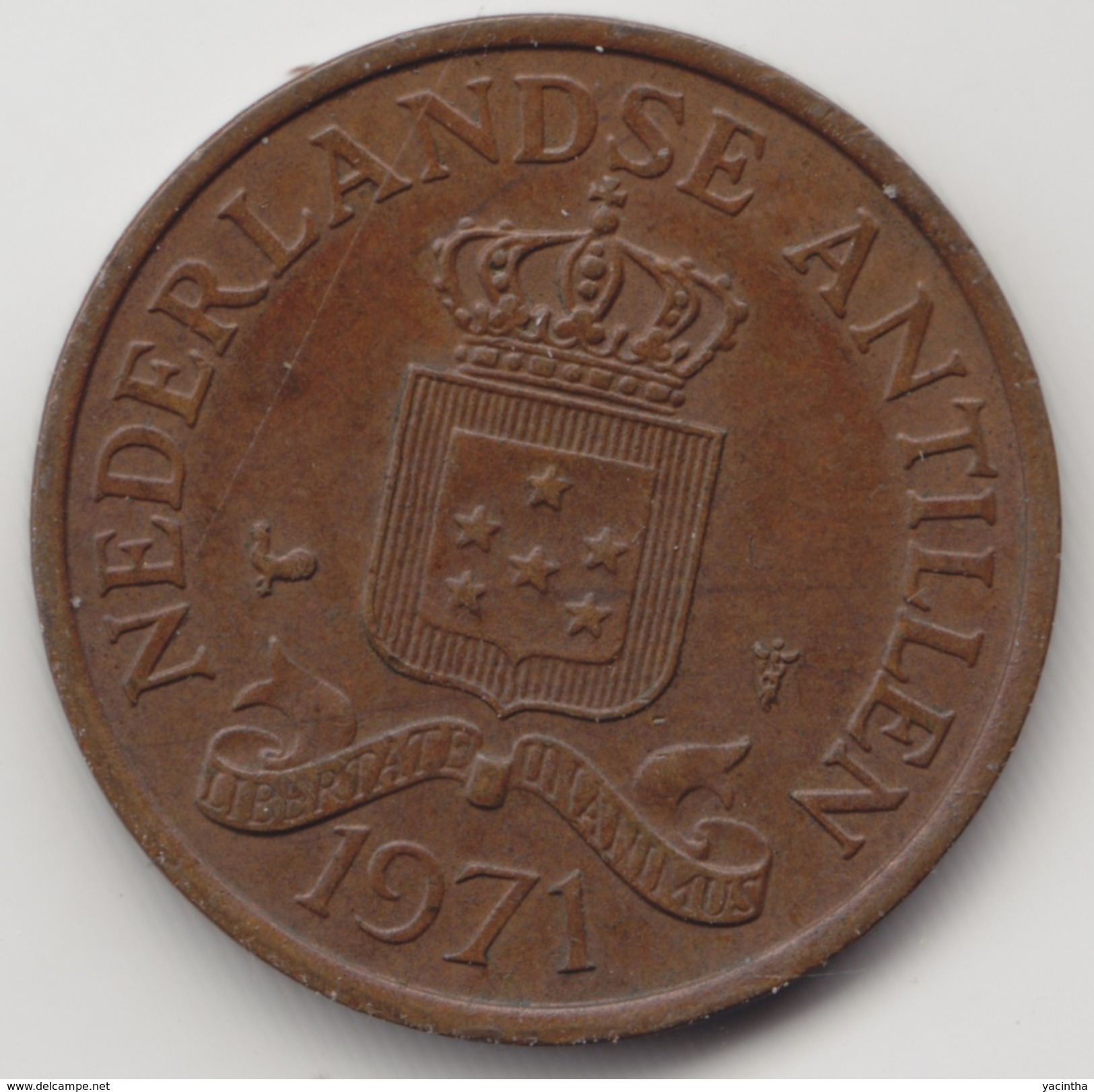 @Y@    Nederlandse Antillen   2 1/2  Cent  1971 ( 4575 ) - Antilles Néerlandaises