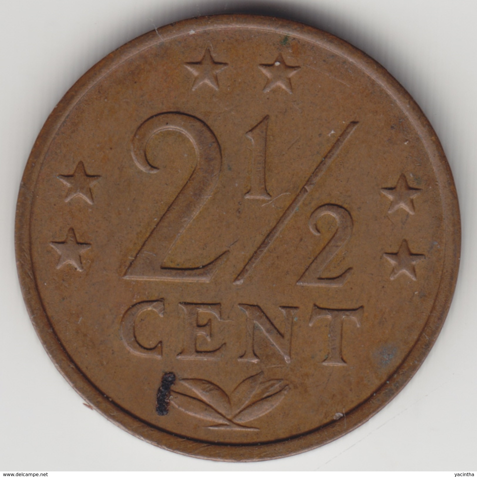 @Y@    Nederlandse Antillen   2 1/2  Cent  1971 ( 4575 ) - Netherlands Antilles