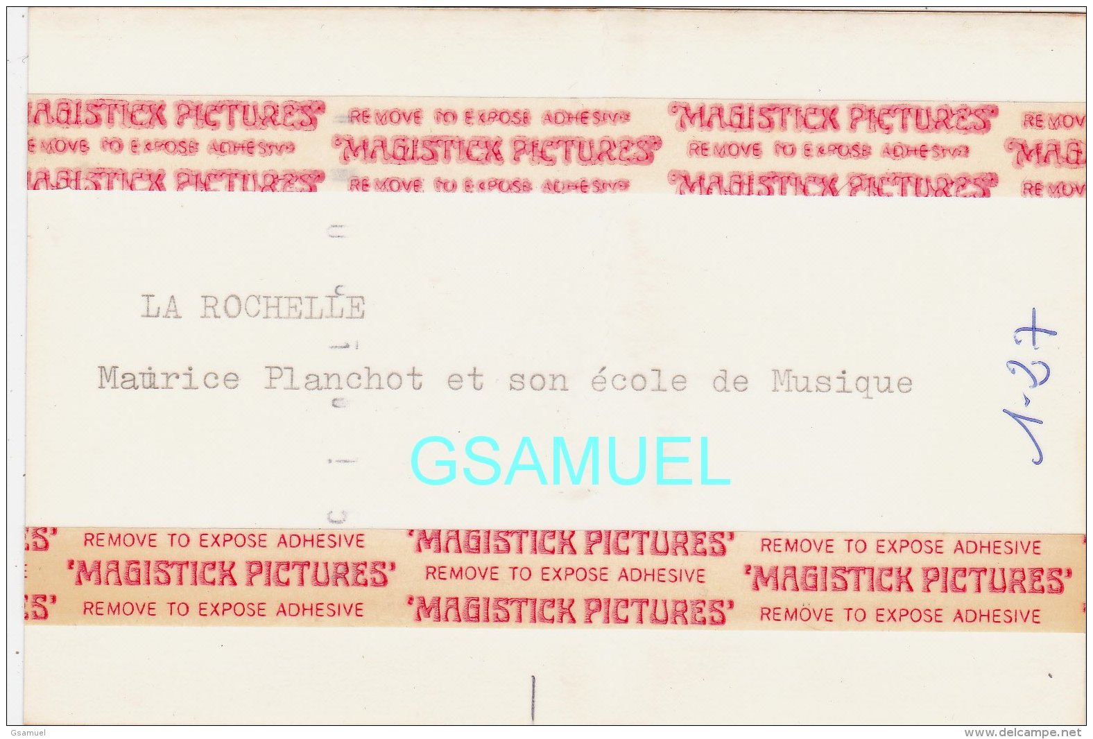 17 - La Rochelle - Photographie Originale - Maurice Planchot Et Son école De Musique - Format  9/13 Cm Env. - Autres & Non Classés