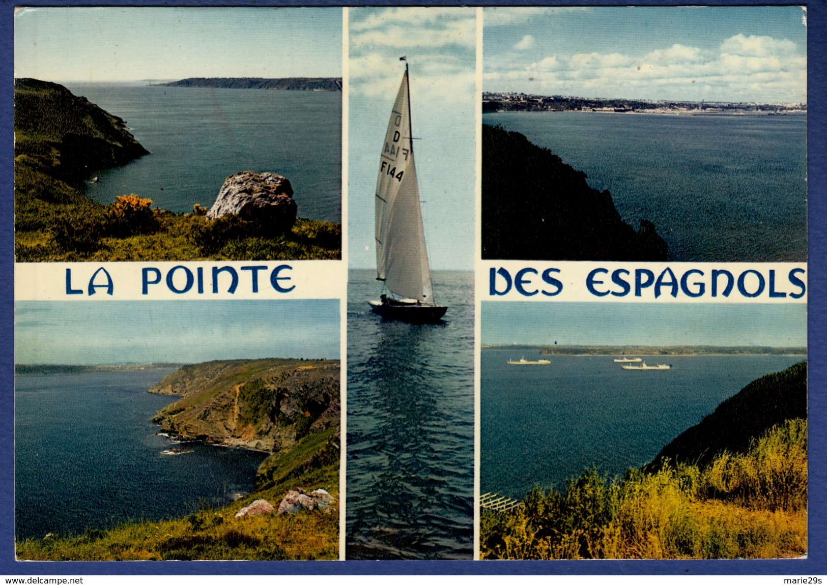 29 ROSCANVEL Pointe Des Espagnols, Les Falaises De La Pointe, Vues Vers Le Goulet Et Vers Brest ; Voilier 5 Vues - Autres & Non Classés