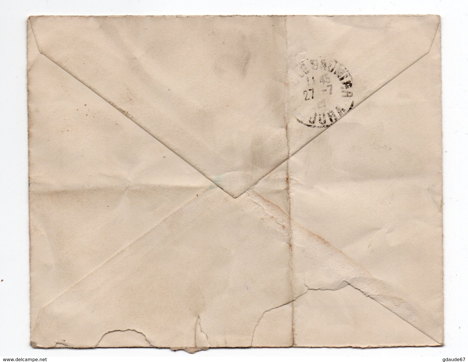 1922 - ENVELOPPE De SMYRNE (BUREAU ITALIEN AU LEVANT) Avec CACHET POSTA MILITARE Pour LONS LE SAUNIER (JURA) - Europa- Und Asienämter