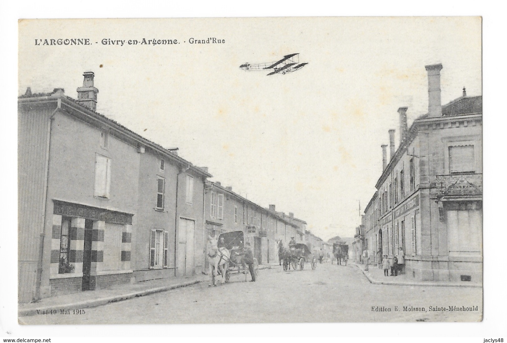 GIVRY-en-ARGONNE (cpa 51)   Grand'Rue  -   - L 3 - Givry En Argonne