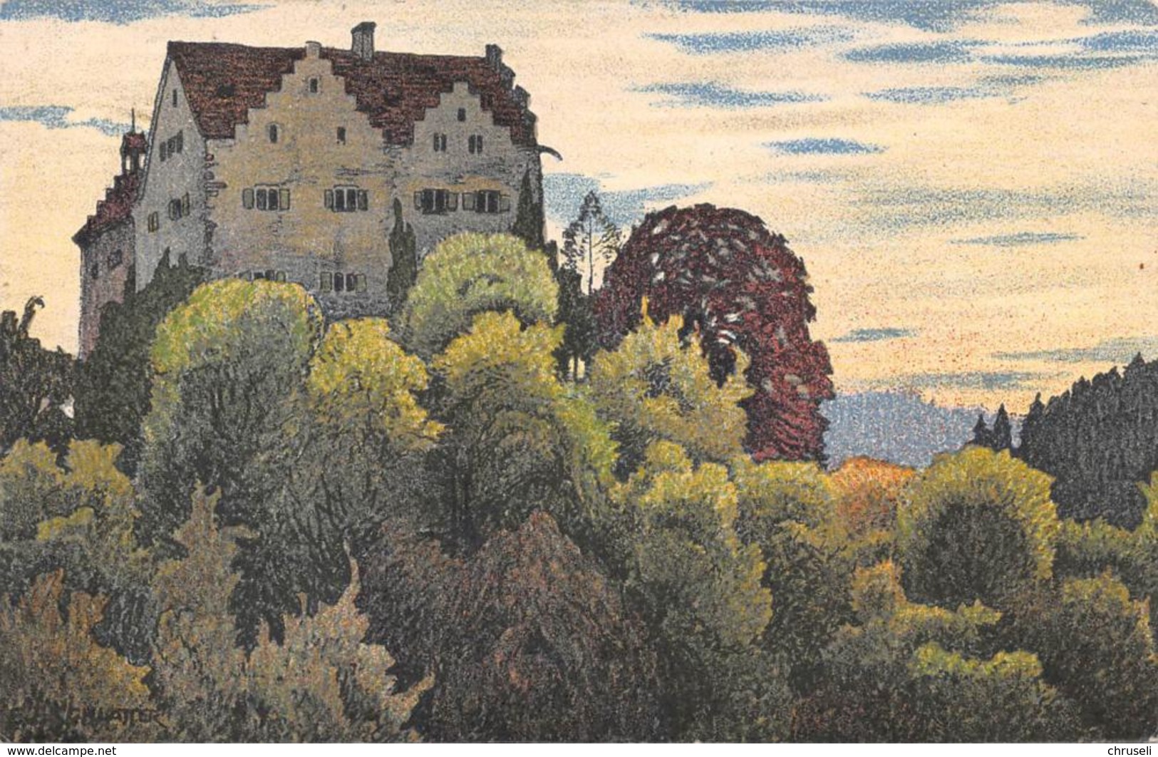 Schloss Salenstein Schlatter Litho - Salenstein