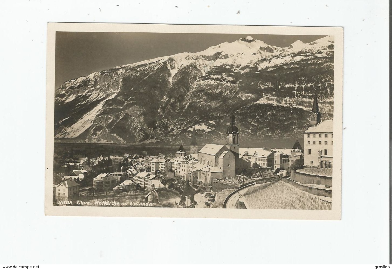 CHUR (COIRE) 10105 HOFKIRCHE M. CALANDA 1935 - Coira