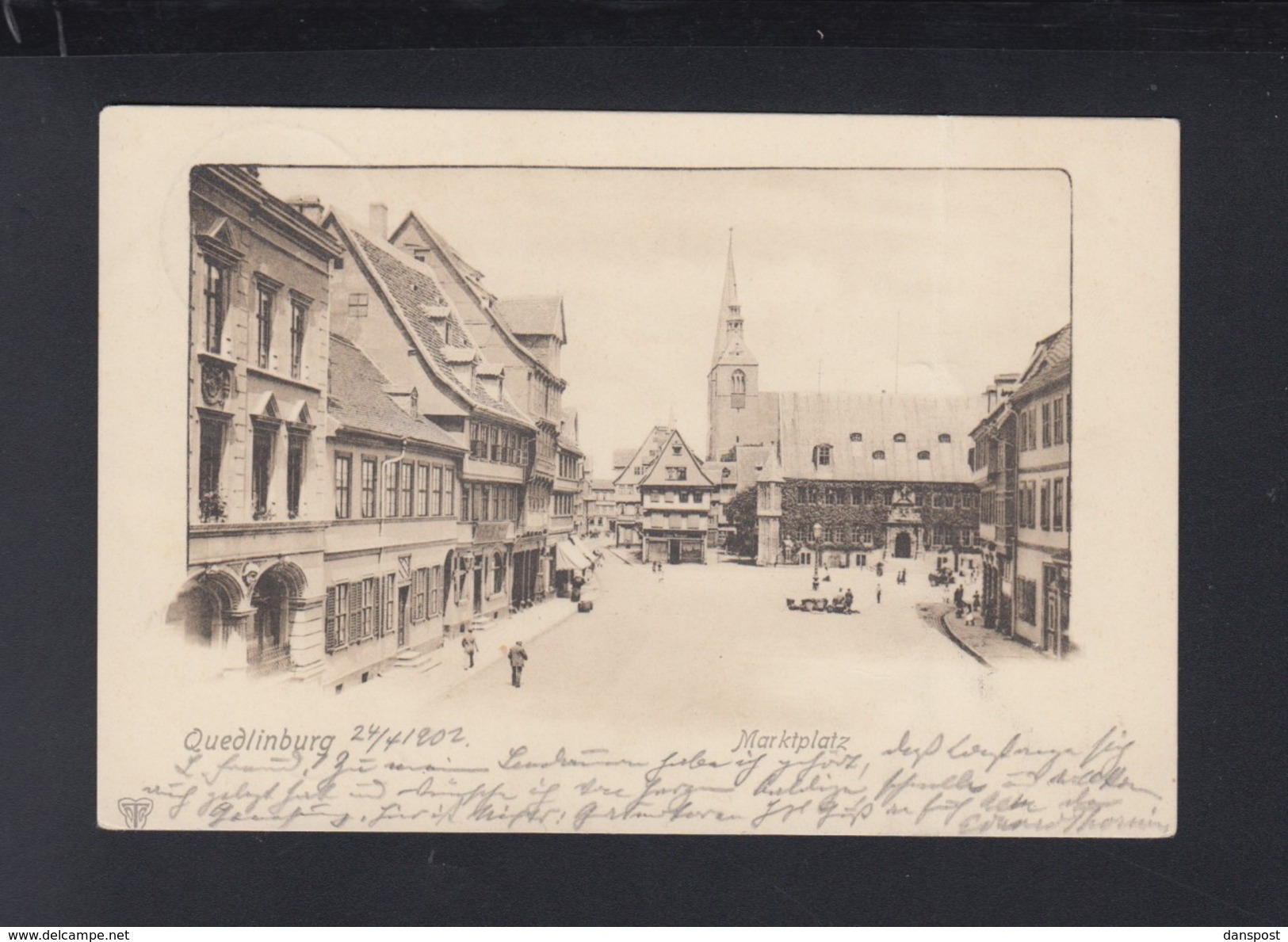 Dt. Reich AK Quedlinburg Marktplatz 1902 - Quedlinburg