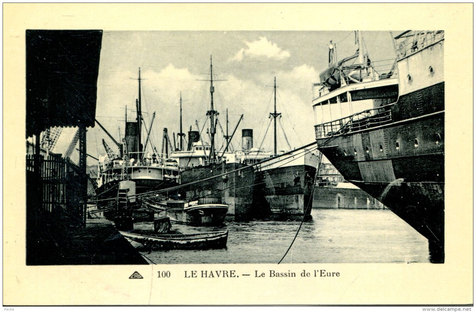 N°31812 -cpa Le Havre -le Bassin De L'Eure- Navires De Commerce- - Commerce