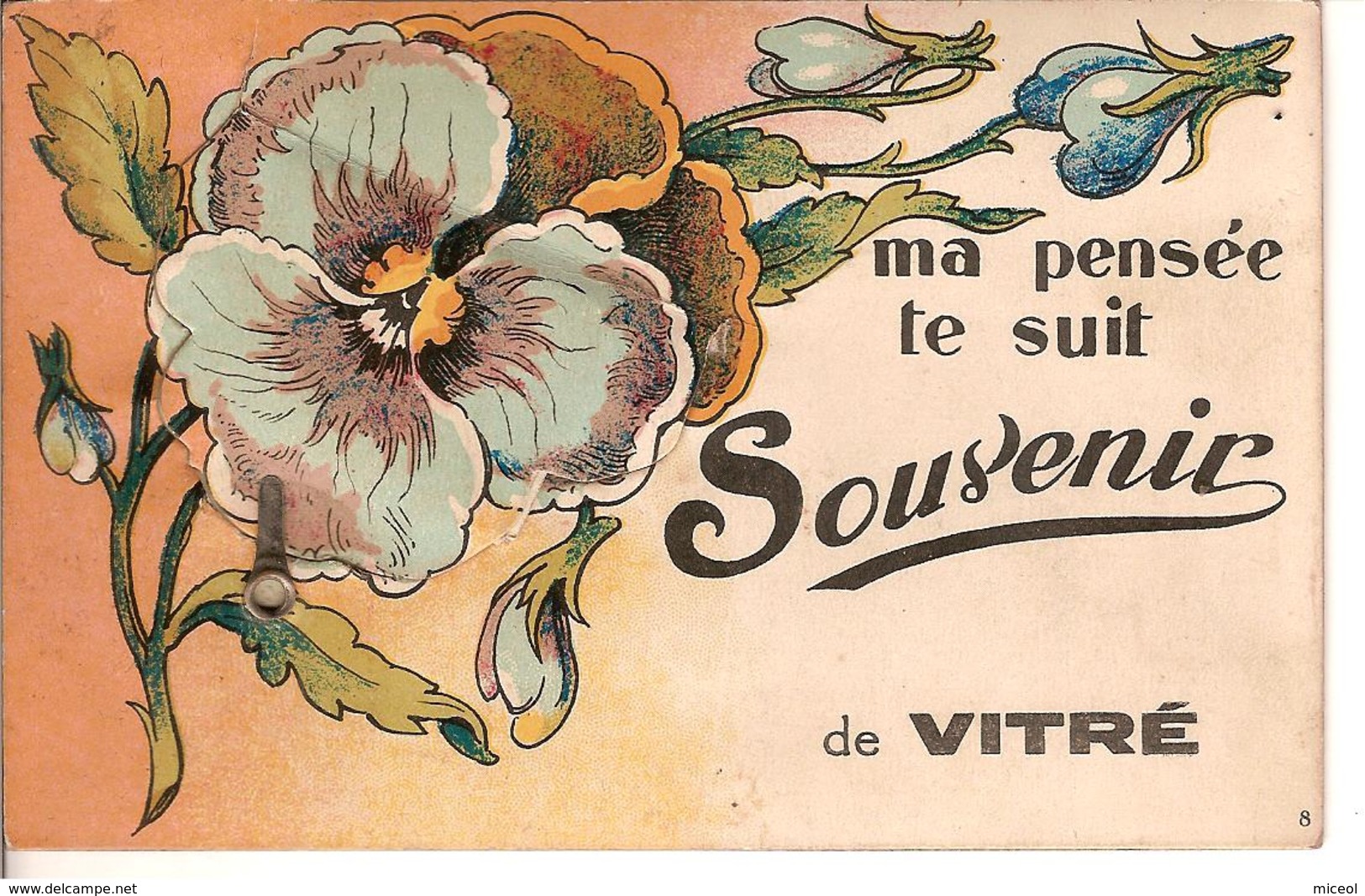 CARTE POSTALE ANCIENNE DE VITRE - SOUVENIRS - Vitre