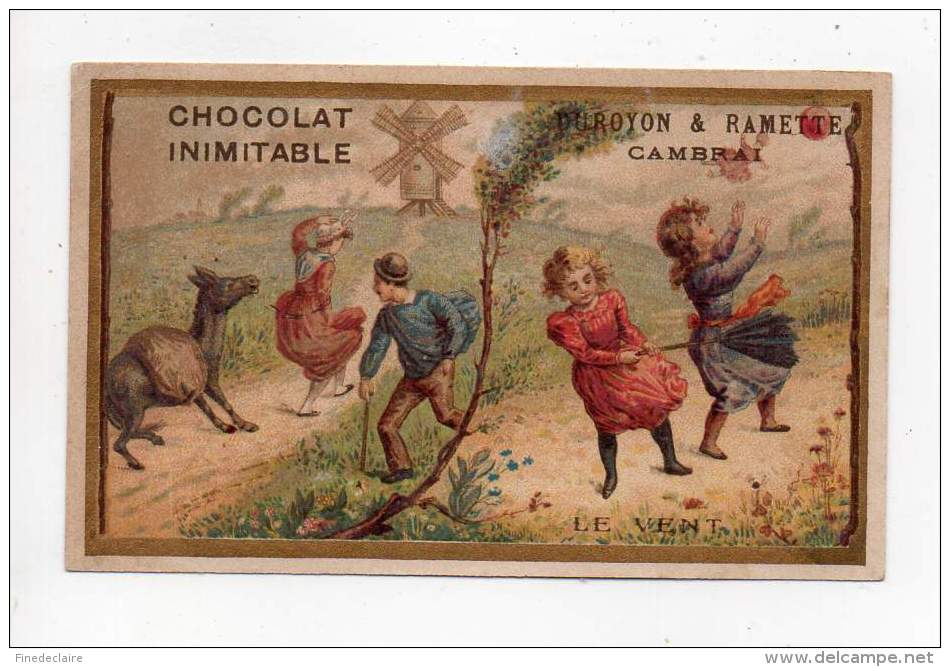 Chromo - Chocolat Duroyon &amp; Ramette - Le Vent - Duroyon & Ramette