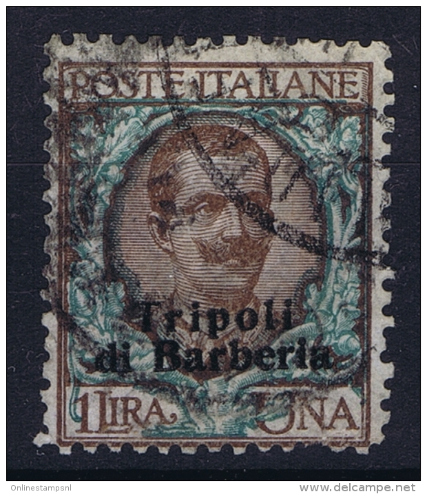 Italia Tripoli Barberia 1909 Sa 9 Mi Nr 9  Used Obl. - European And Asian Offices