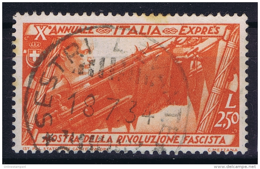 Italia  Sa E 18  Mi Nr 434 Used Obl  1932 - Posta Espresso