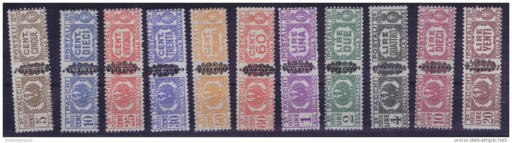 Italia  Sa 48 - 59 Mi Nr 48 - 59 Min 3 Lire  MNH/**/postfrisch/neuf Sans Charniere 19455 PP - Paquetes Postales