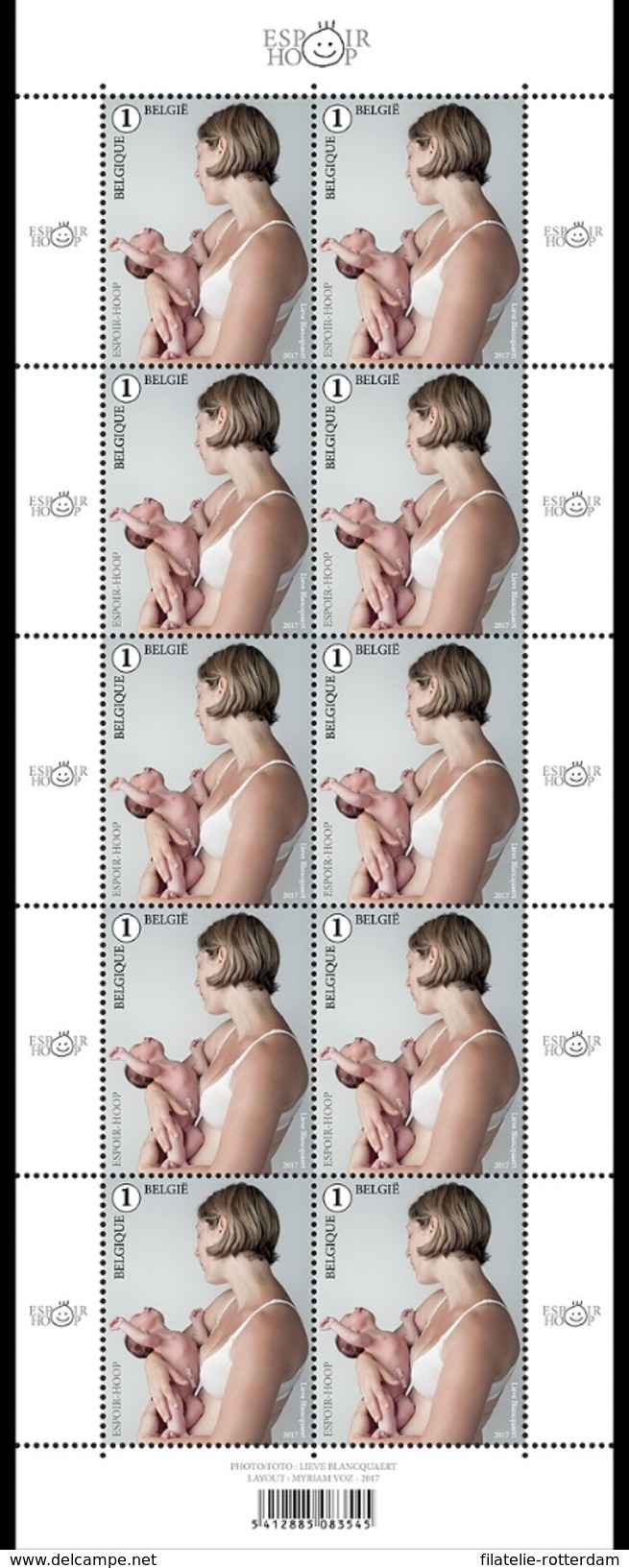 België / Belgium - Postfris / MNH - Sheet Moeder En Baby 2017 NEW! - Neufs