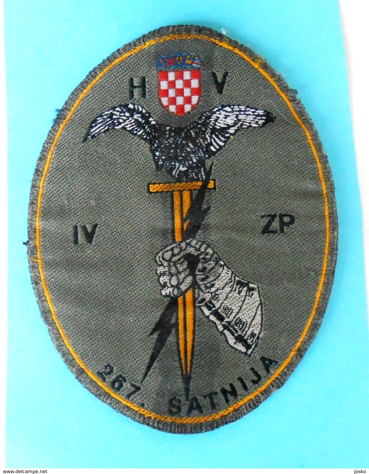 267. SATNIJA (Dubrovnik) Reconnaissance-sabotage ... Croatia Army Patch Croatie Ecusson Kroatien Flicken Croazia Croacia - Patches