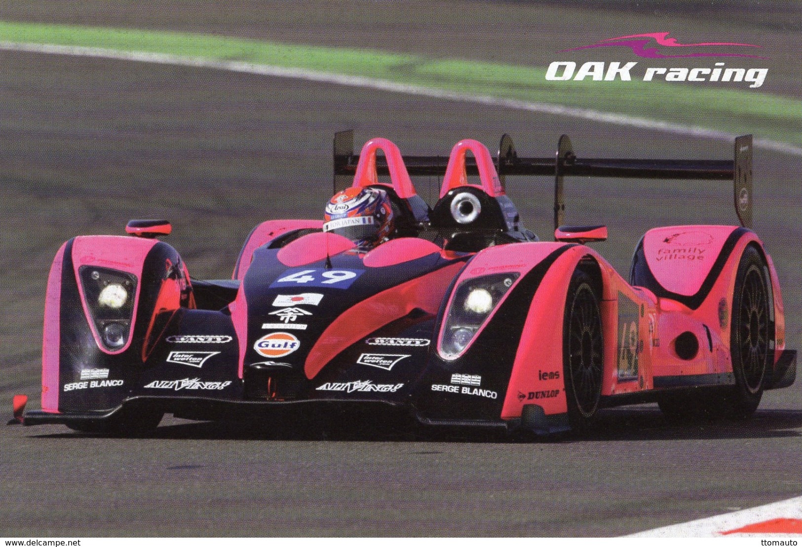 24 Heures Du Mans  2011  -  OAK Racing  Pescarolo-Judd LMP2  -  Charouz/De Crem/Nakano-  Carte Promo - Le Mans