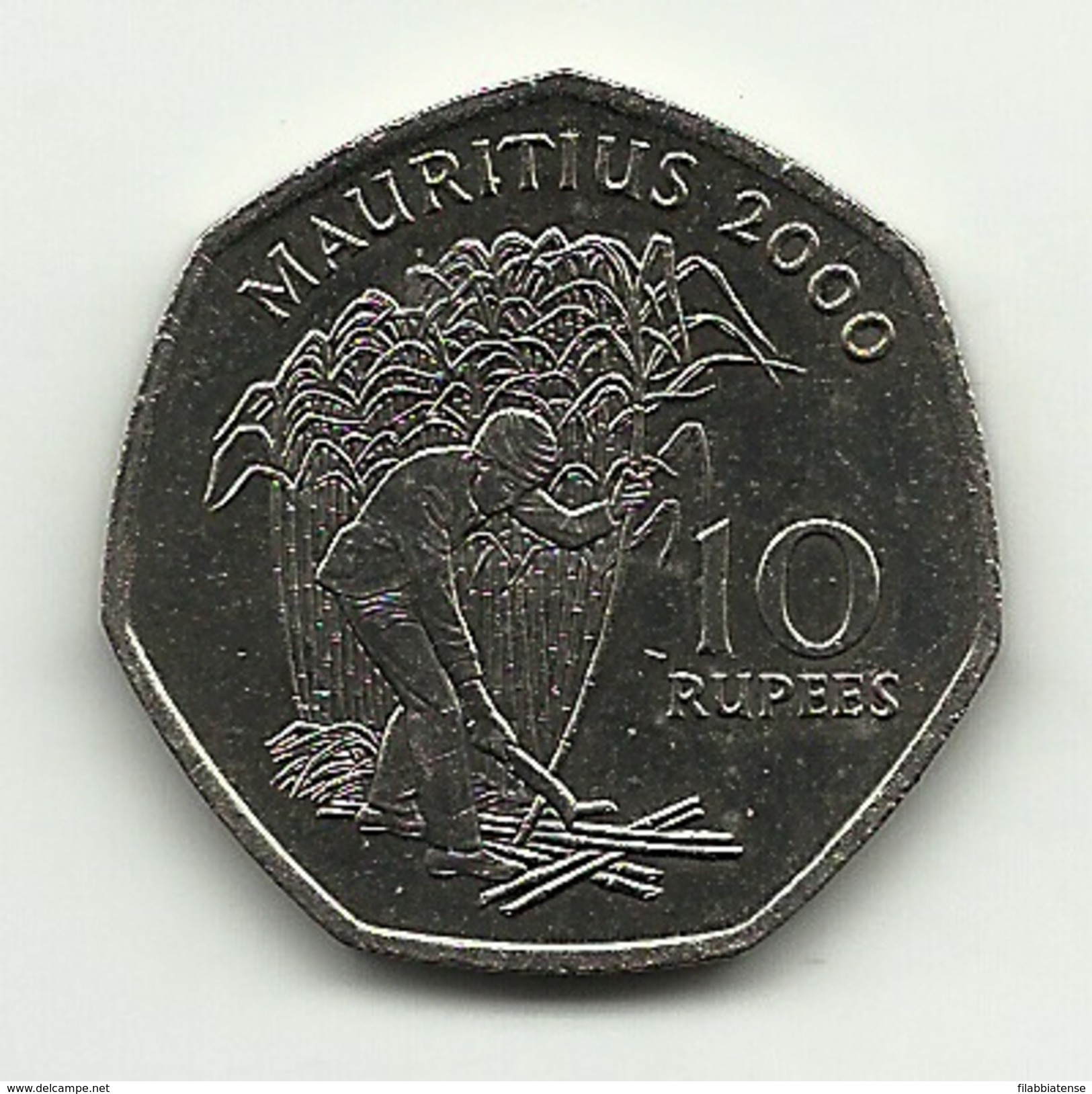 2000 - Mauritius 10 Rupees, - Mauritius
