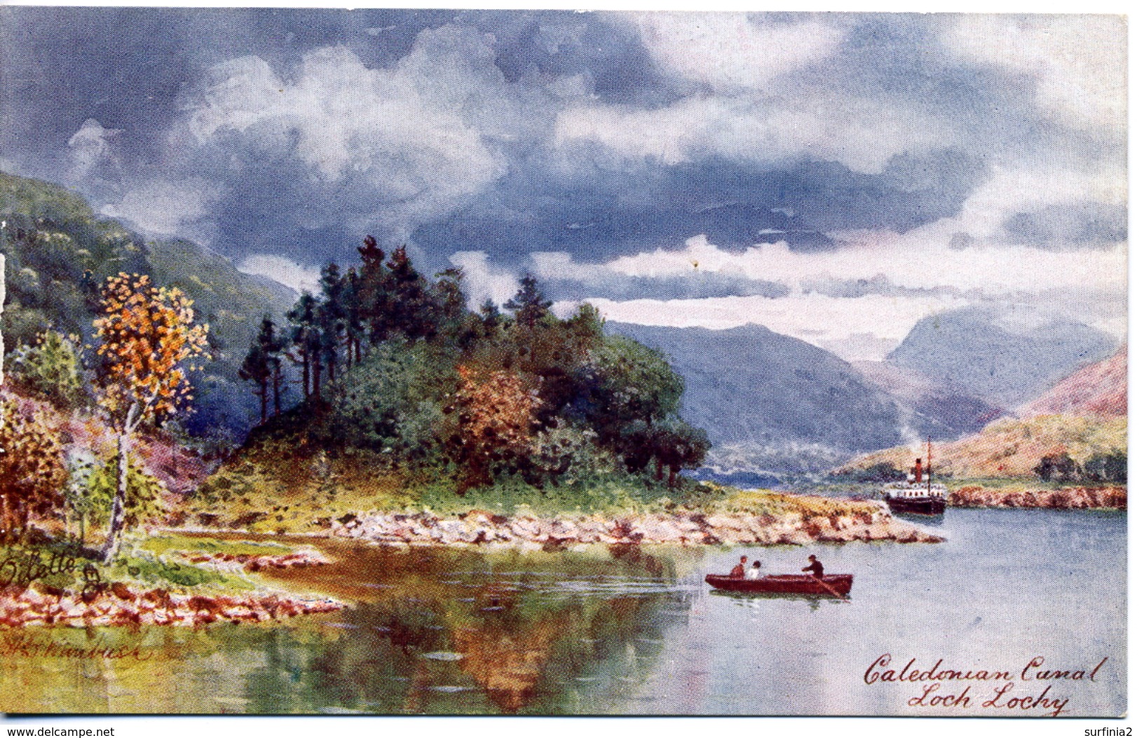 TUCKS OILETTE - HENRY WIMBUSH 7687 - BONNIE SCOTLAND - CALEDONIAN CANAL SERIES II - LOCH LOCHY - Wimbush