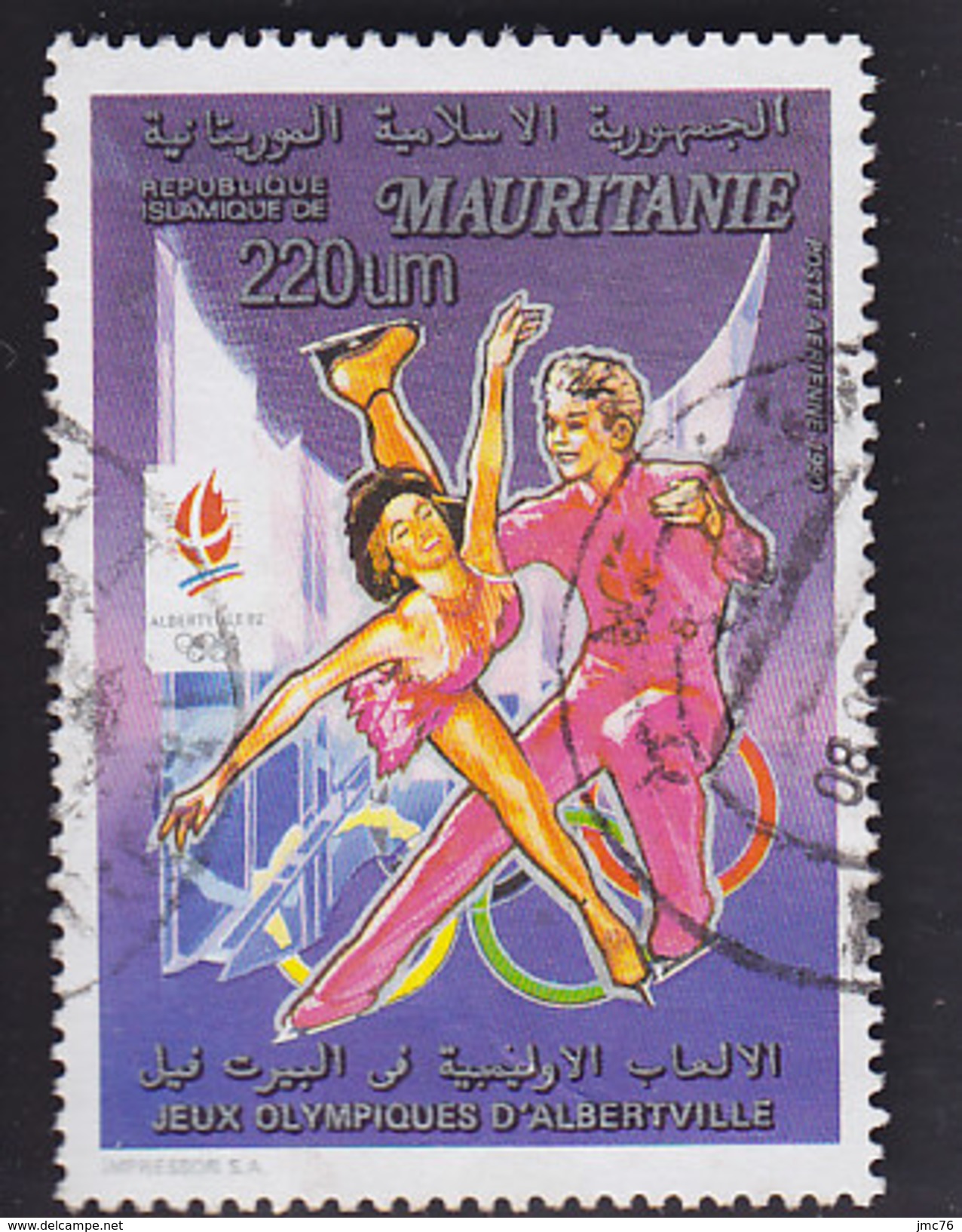 Mauritanie. Jeux Olympiques 1992. PA 270 - Winter 1992: Albertville