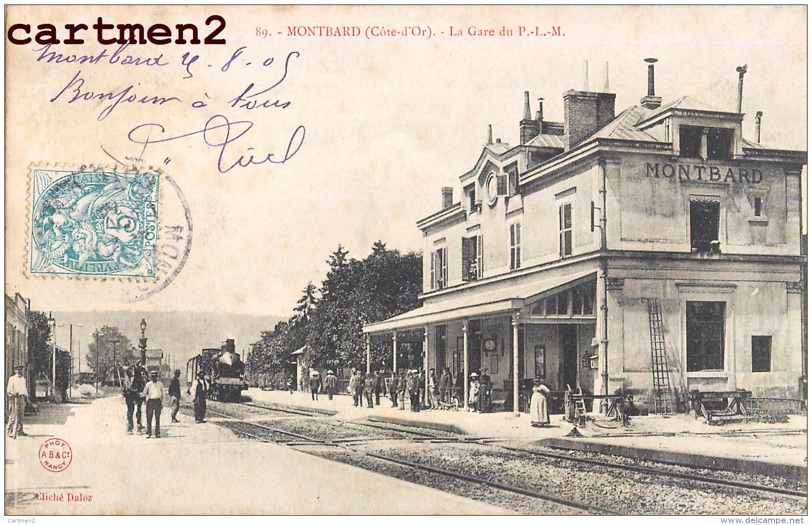 MONTBARD LA GARE DU P.L.M. 21 COTE-D'OR - Montbard