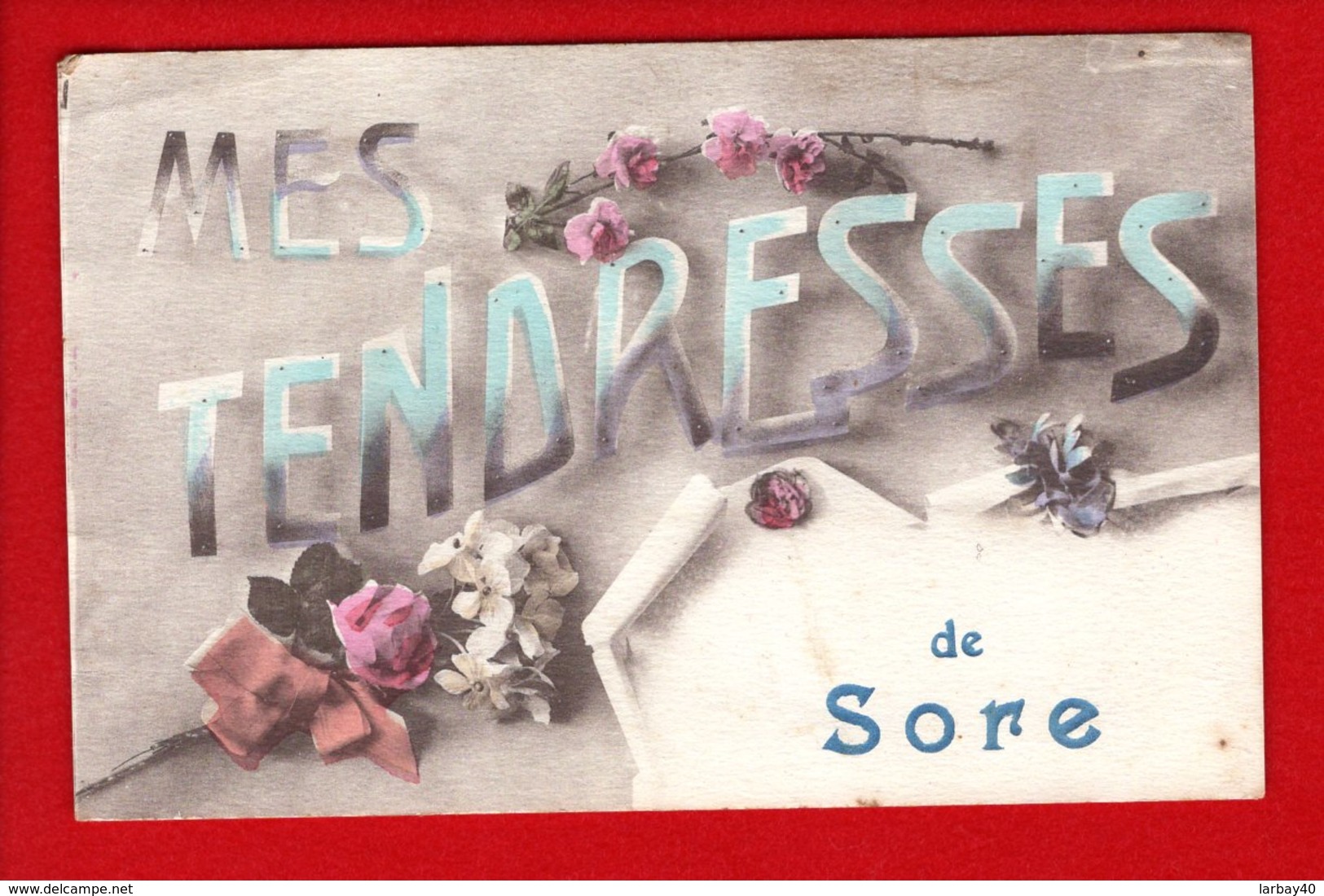 1 Cpa Mes Tendresse De Sore - Sore