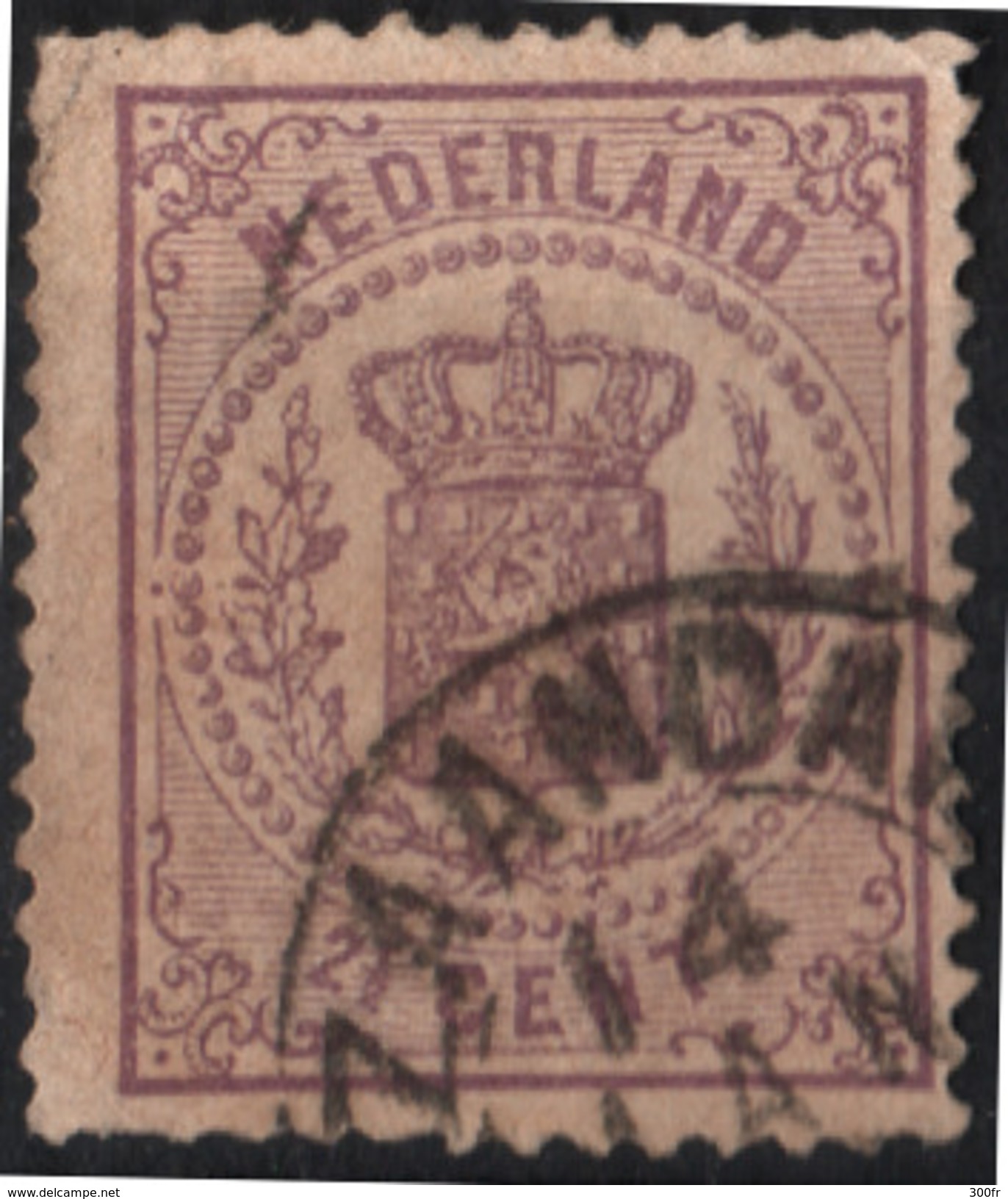 NEDERLAND STAMP 2 1/2 CENT HOLANDA USED CANCELLED - Gebruikt