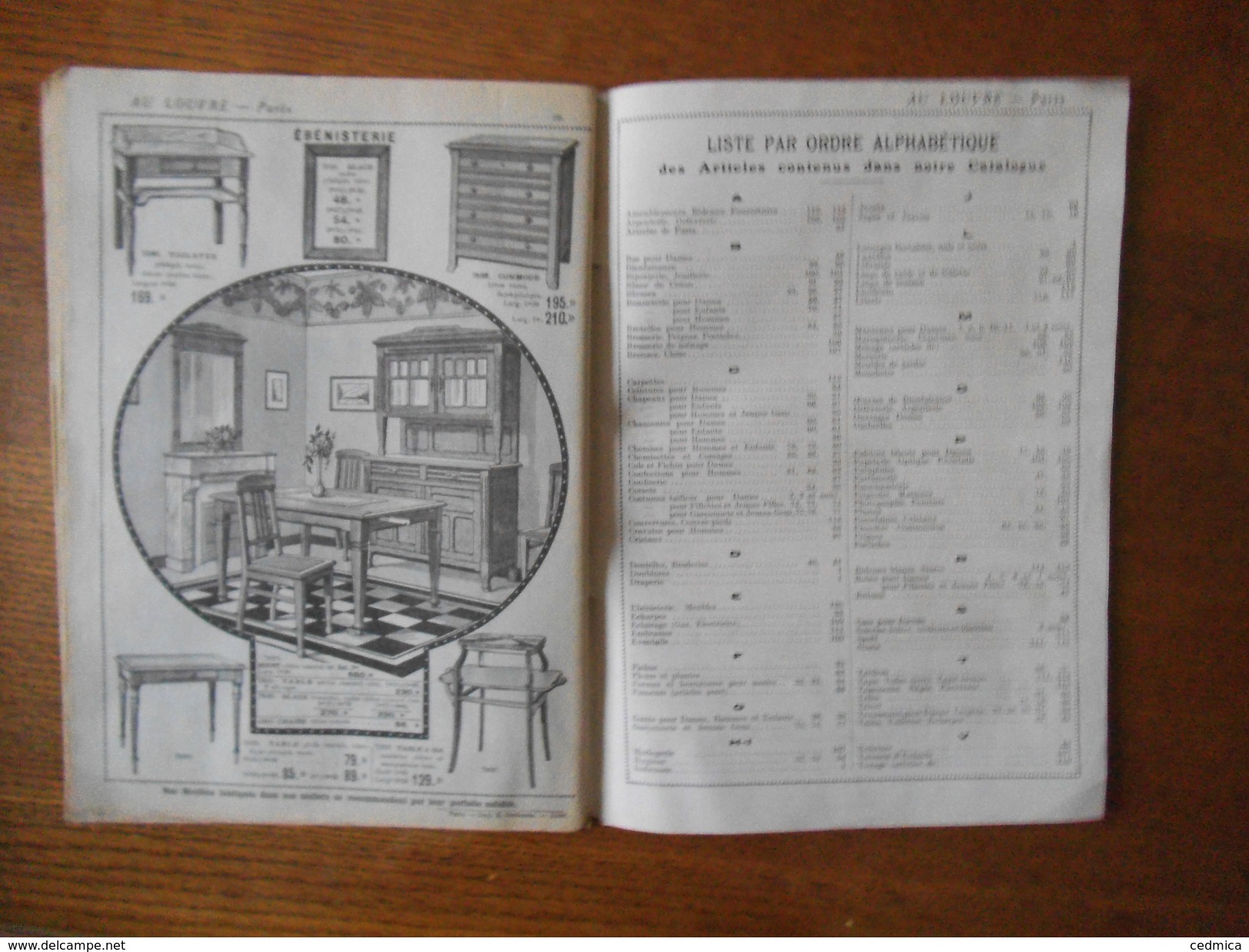 AU LOUVRE PARIS CATALOGUE ETE 1922  120 PAGES - Publicités