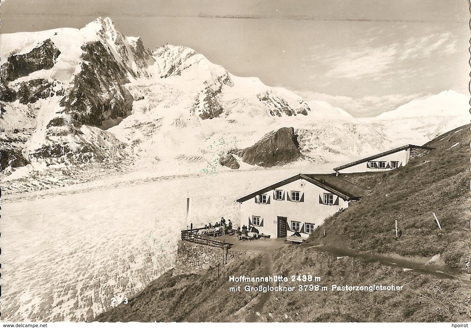 HOFFMANNSHUTTE 2438 MIT GROBGLOCKNER 3798 MT PASTERZENGLETSCHER - VIAGGIATA 1966 - (rif. S26) - Heiligenblut