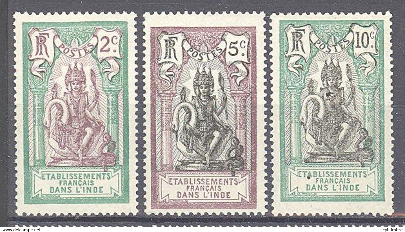 Inde: Yvert 49/51* - Unused Stamps