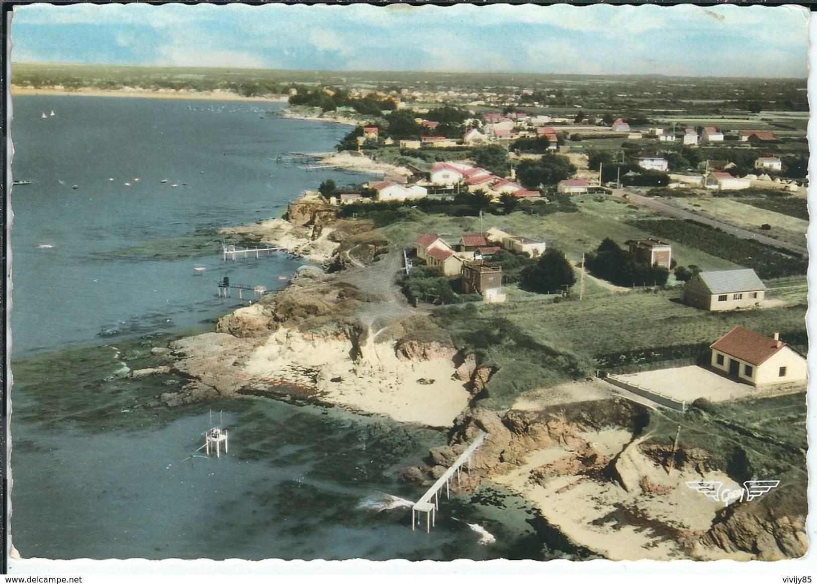 44 - PORT  GIRAUD - Belle Vue Aérienne Au-dessus De La Pêcherie De Ménigou - La-Plaine-sur-Mer