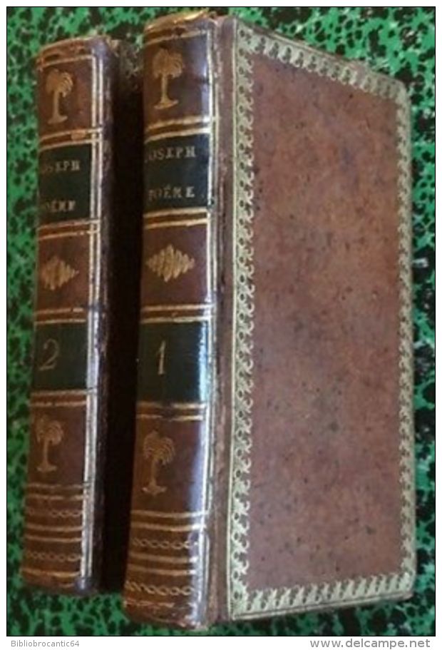 En 2 Volumes * JOSEPH, POEME EN NEUFS CHANTS * Par M. BITAUBE. Edit.illustrée 1777 à Genéve - 1701-1800