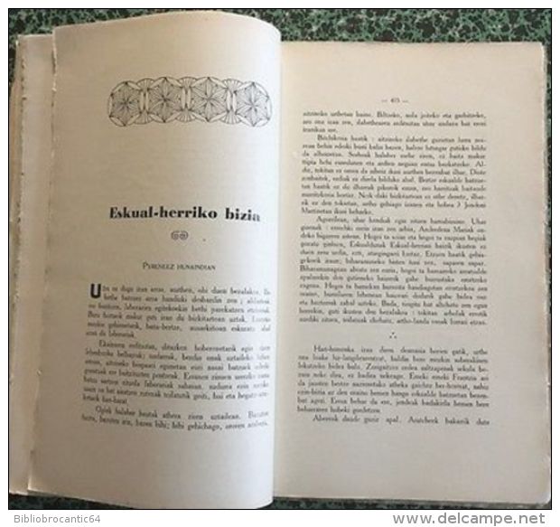 * GURE HERRIA * 09-10/1934 < Donibaneko Predikua // Orreaga // Petits Chevaux Basques //etc.... - Pays Basque