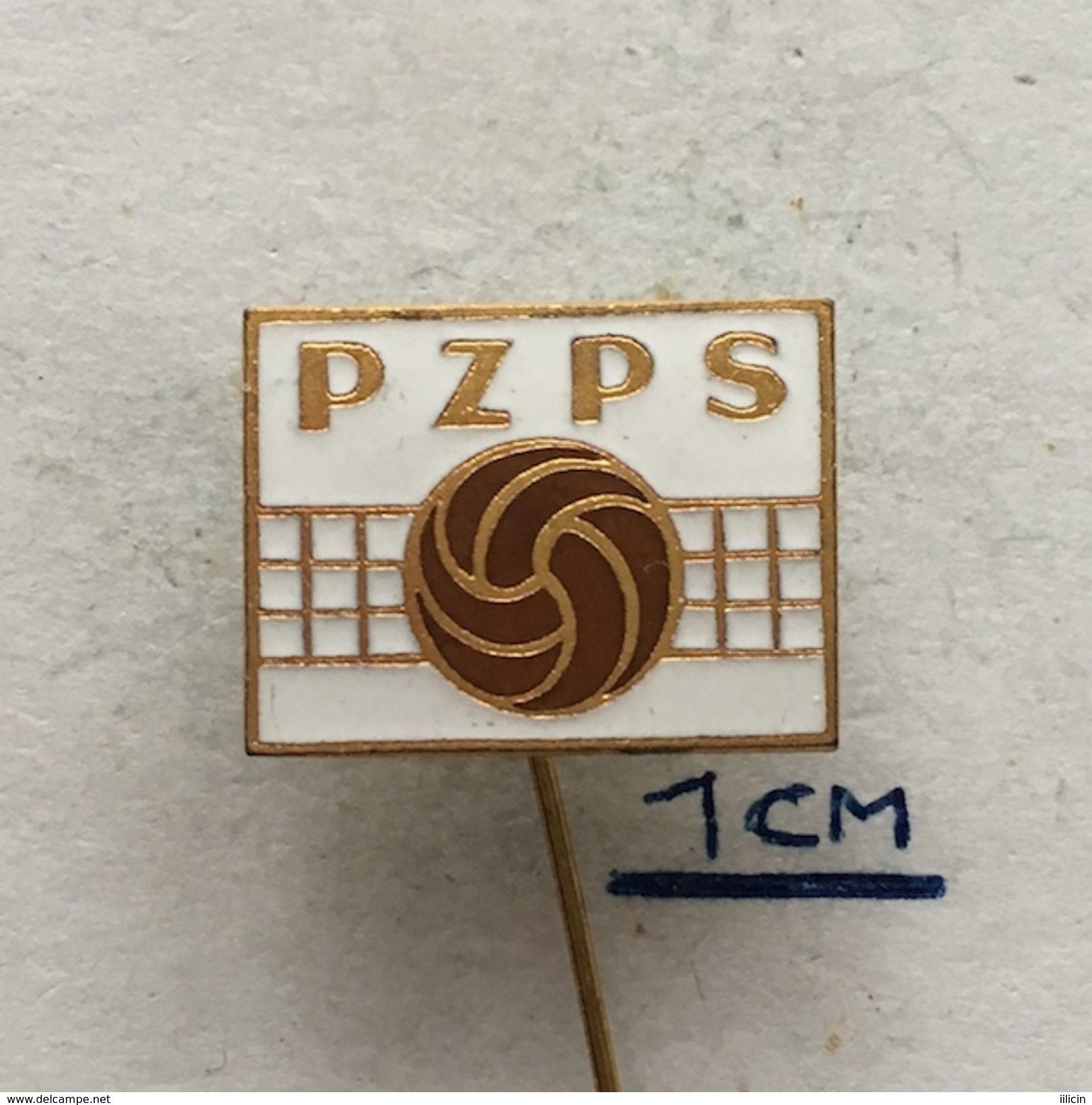 Badge (Pin) ZN004455 - Volleyball Poland Federation / Association / Union (PZPS) - Volleyball