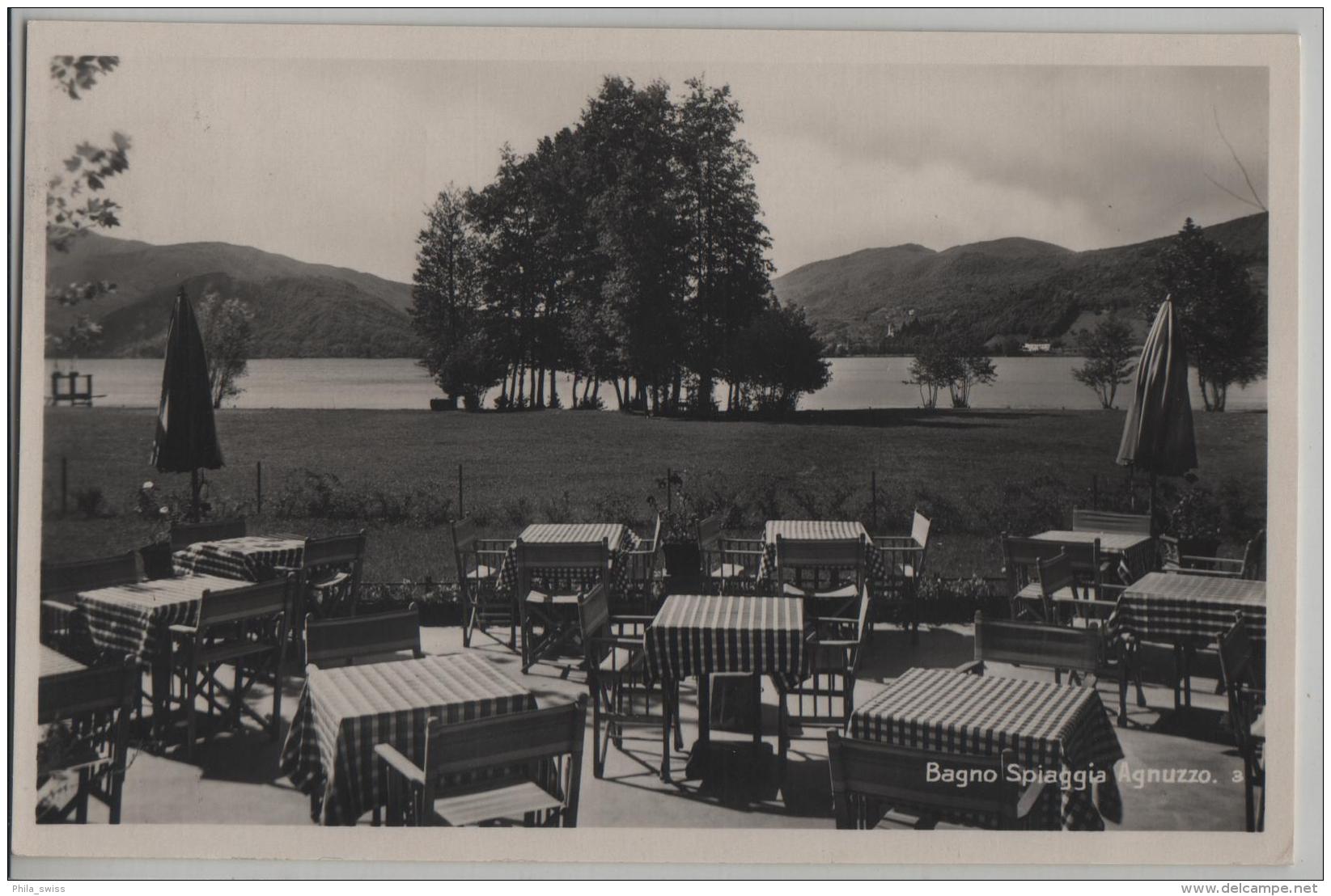 Strandbad Lido Agnuzzo Bei Lugano - Propr. H.C. Coray - Photo: A. Engler - Lugano