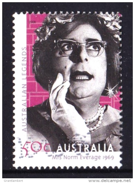 Australia 2006 Barry Humphries 50c Mrs Everage 1969 Used ----- - Oblitérés