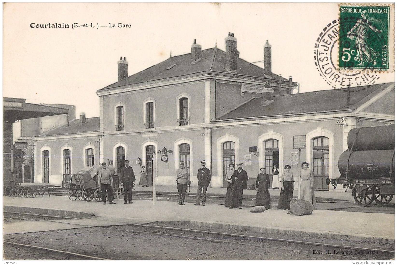 COURTALAIN LA GARE ANIMEE 28 EURE-ET-LOIR - Courtalain