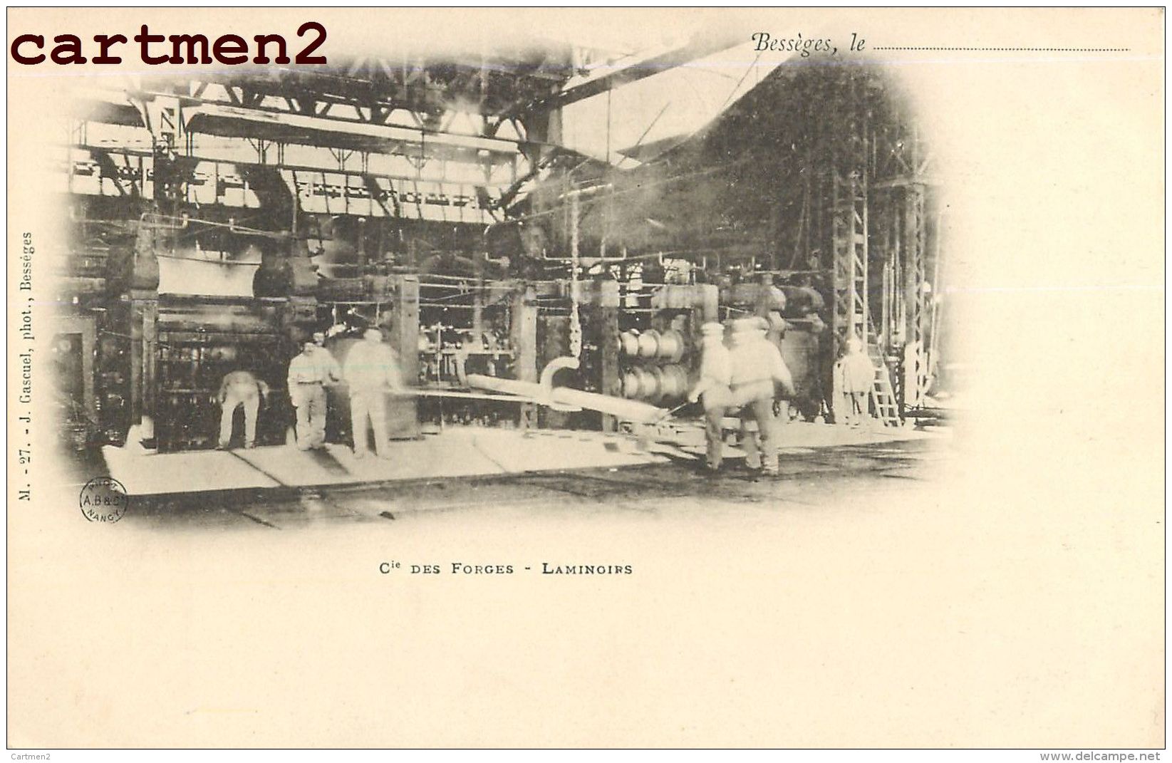 BESSEGES COMPAGNIE DES FORGES LAMINOIRS INDUSTRIE HOUILLERE USINE MINE 30 GARD - Bessèges