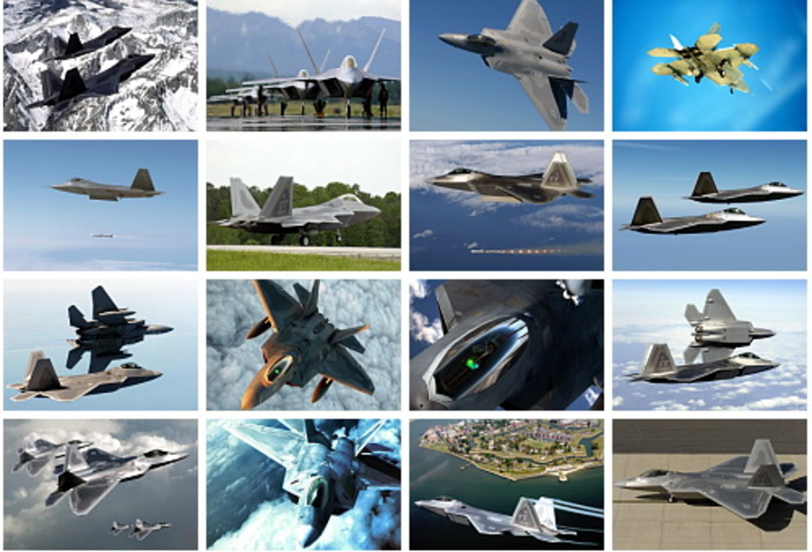 32 Postcards Of  F-22 Raptor Stealthfighter Fight Planes, Postkarte Carte Postale - Autres & Non Classés