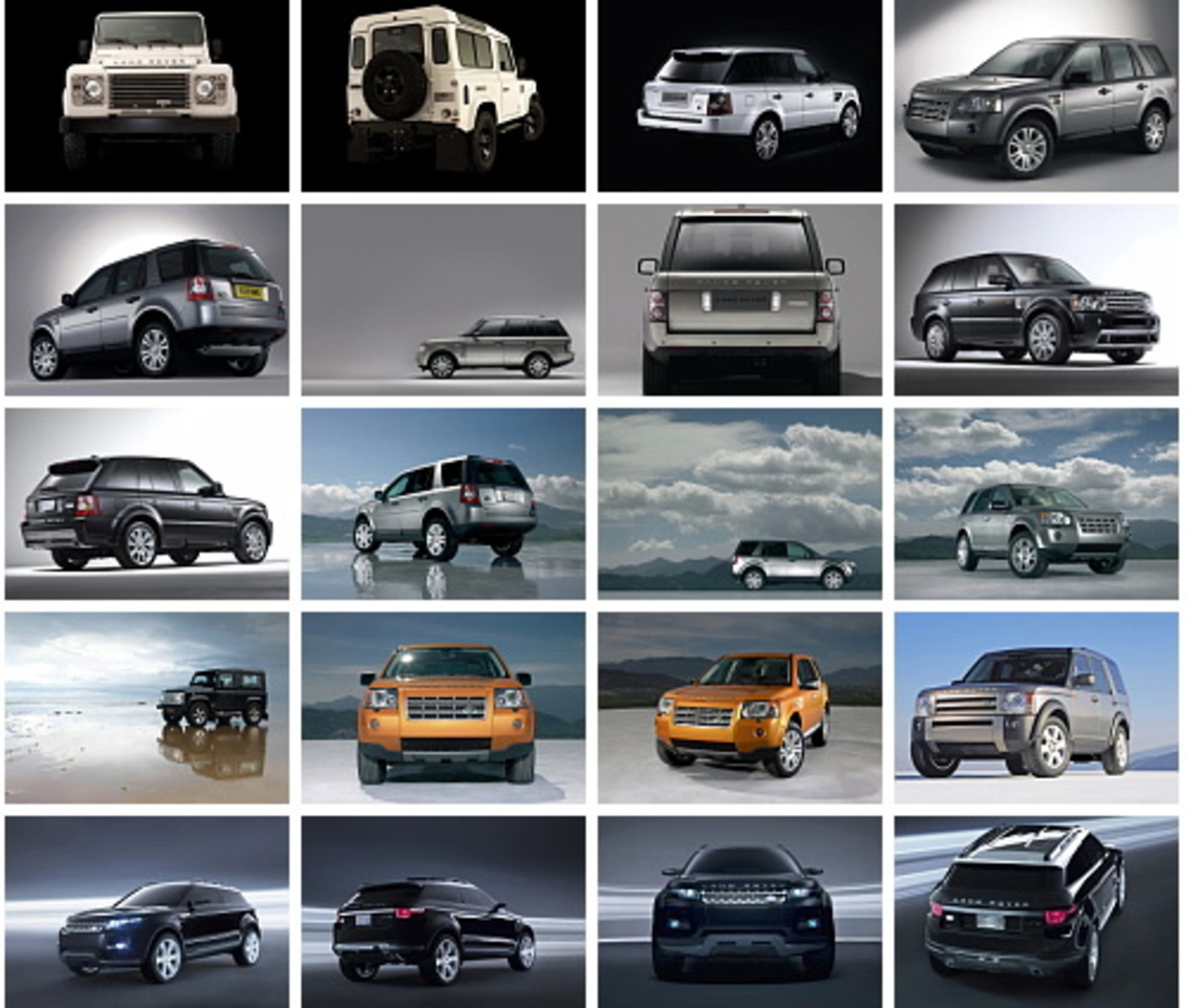 100 Postcards Of  Land Rover Car Cars, Postkarte Carte Postale - Voitures De Tourisme