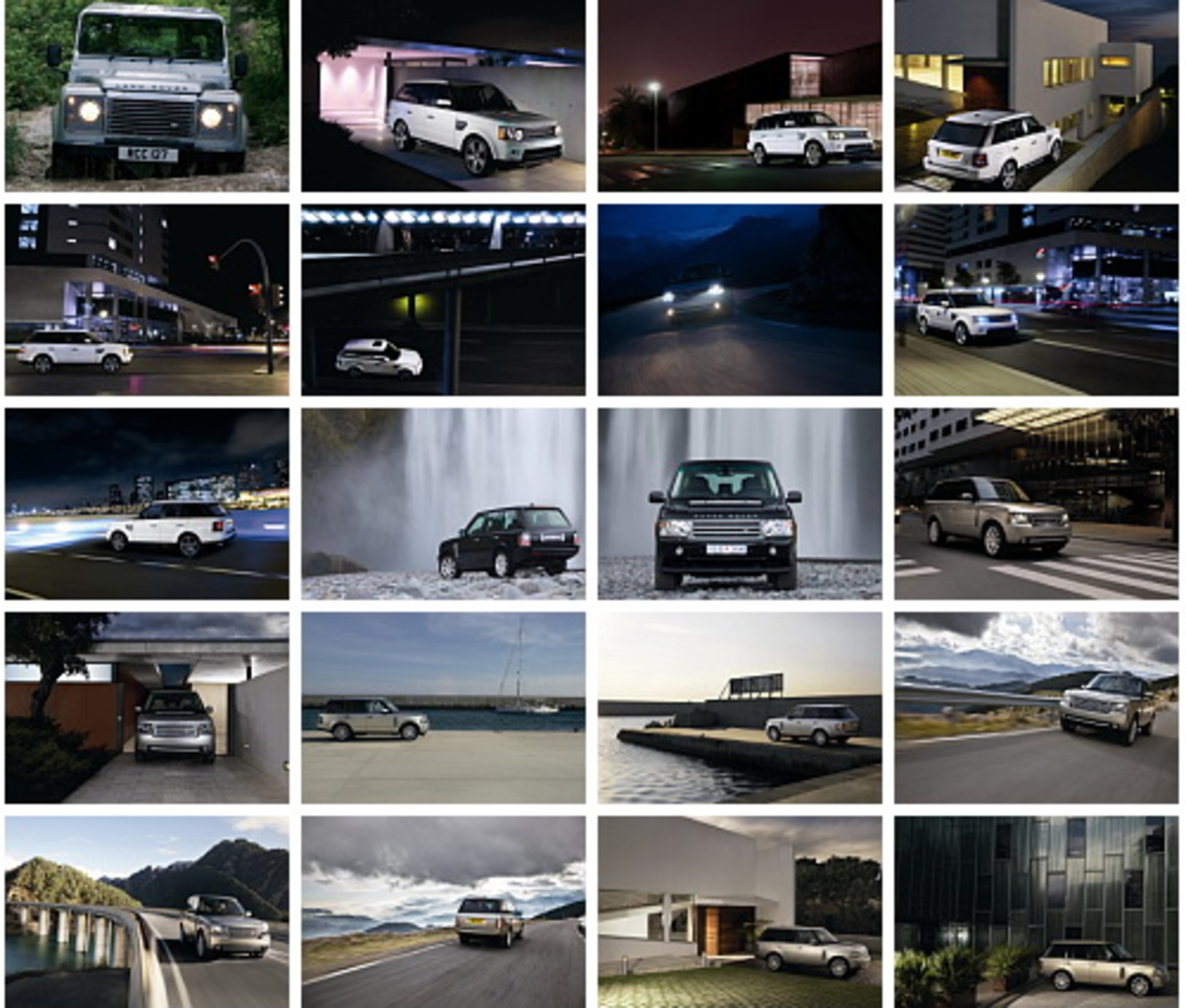 100 Postcards Of  Land Rover Car Cars, Postkarte Carte Postale - Turismo