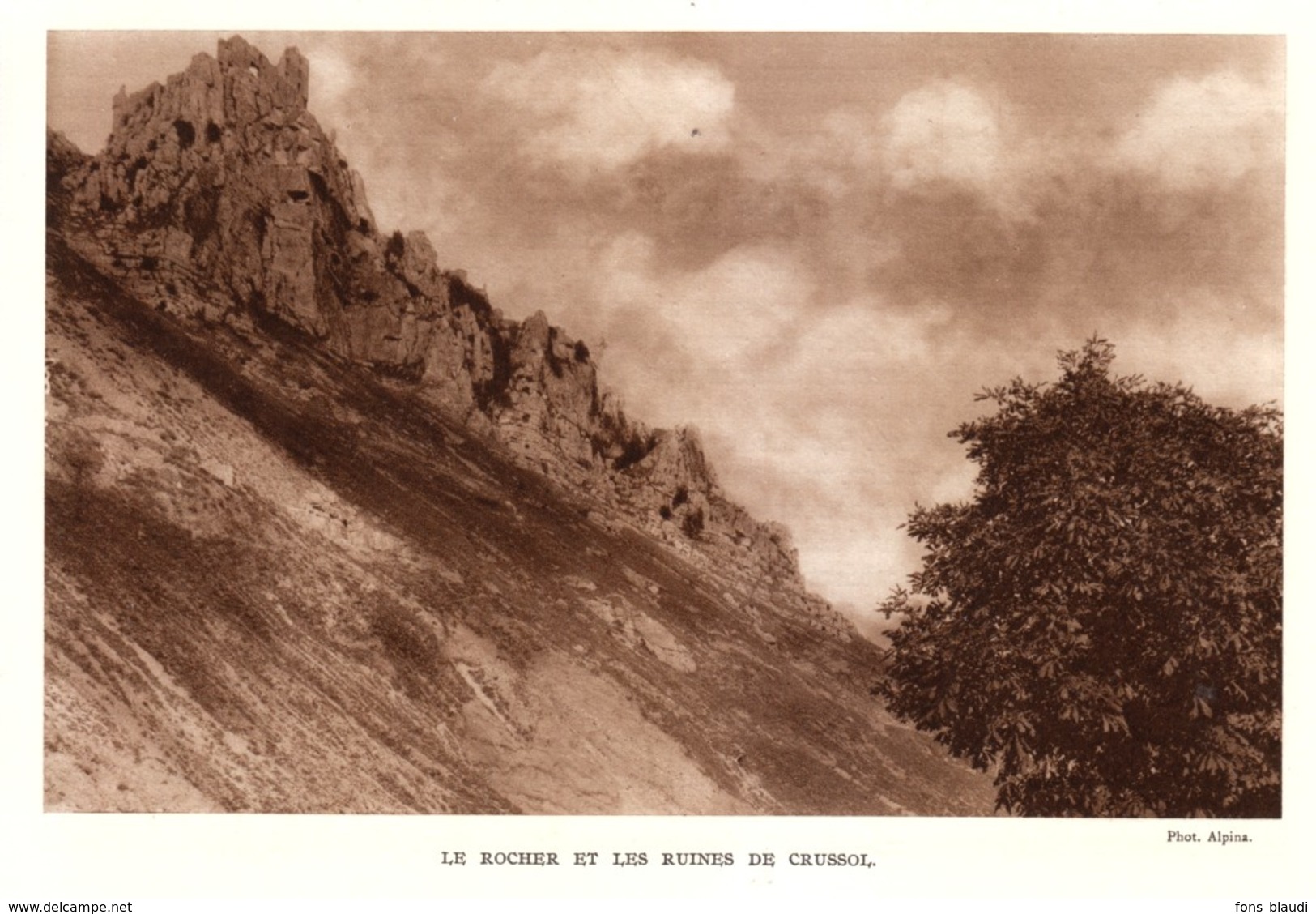 1928 - Héliogravure - Saint-Péray (Ardèche) - Les Ruines De Crussol - FRANCO DE PORT - Non Classés