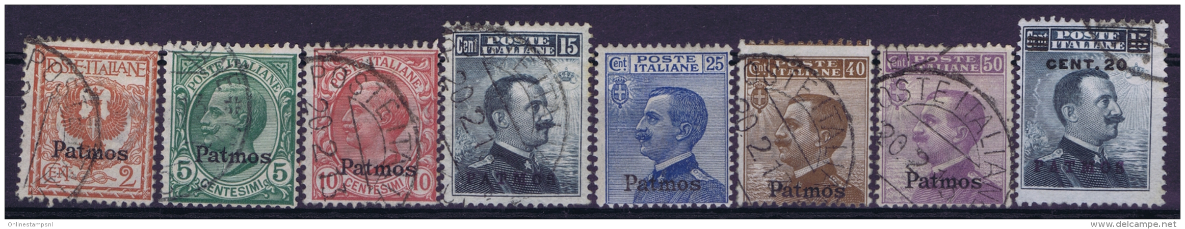 Italy: Patmo Patmos  Sa 1- 8 Used - Egeo (Patmo)