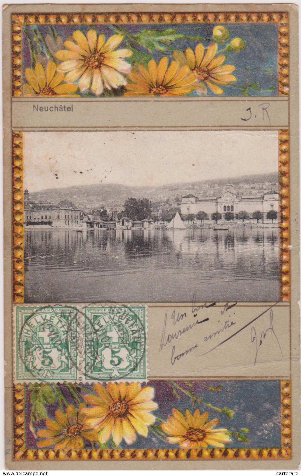 SUISSE,HELVETIA,SWISS,SWI TZERLAND,SVIZZERA,SCHWEIZ,NEUCHATEL,1905,LAC - Neuchâtel