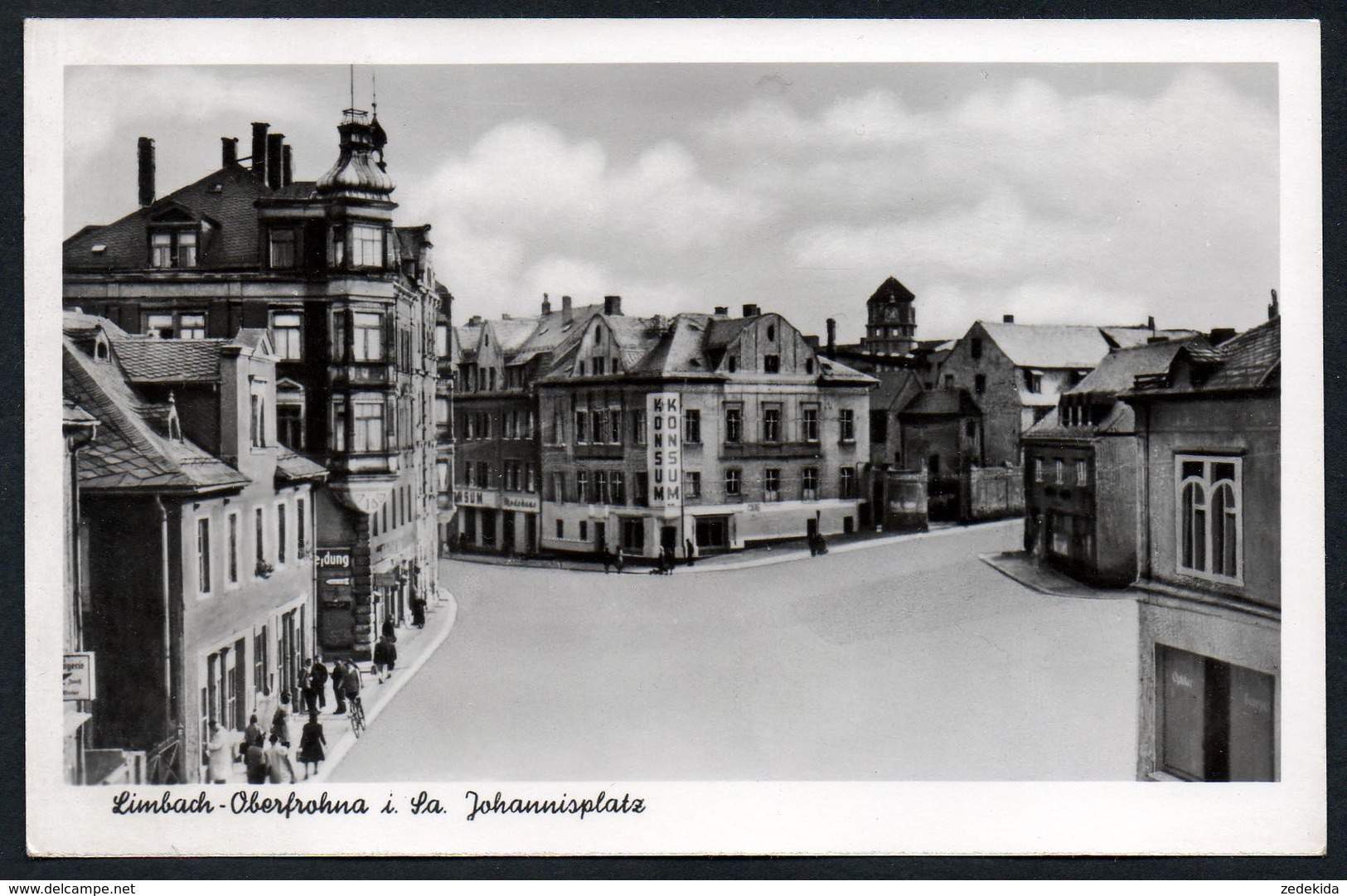 A0262 - Alte Foto Ansichtskarte - Limbach Oberfrohna - Johannisplatz - Kallmer - TOP - Limbach-Oberfrohna