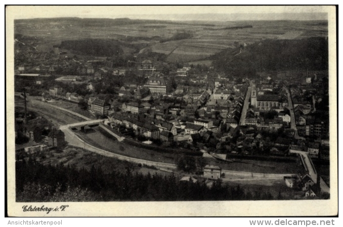 Cp Elsterberg An Der Weißen Elster Vogtland, Panorama Von Der Ortschaft - Sonstige & Ohne Zuordnung