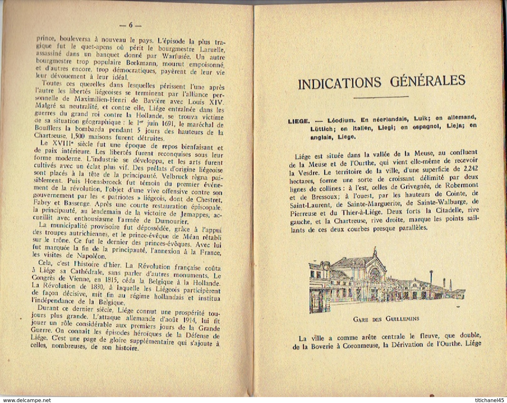 LIEGE GUIDE ILLUSTRE DE LA VILLE édité En 1930 à L'occasion De L'EXPOSITION DES SCIENCES DE LA GRANDE INDUSTRIE - Belgique